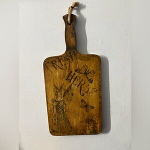 Wooden Cutting Board with Fairy - Butterfly Design